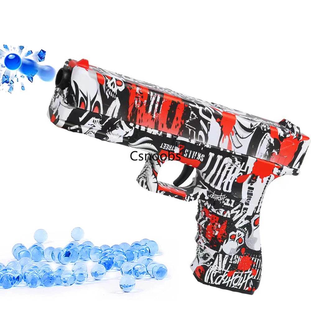 Manual G17 Gel Toy Gun With Laser Soft Bullet Airsoft Pistol - ToylandEU