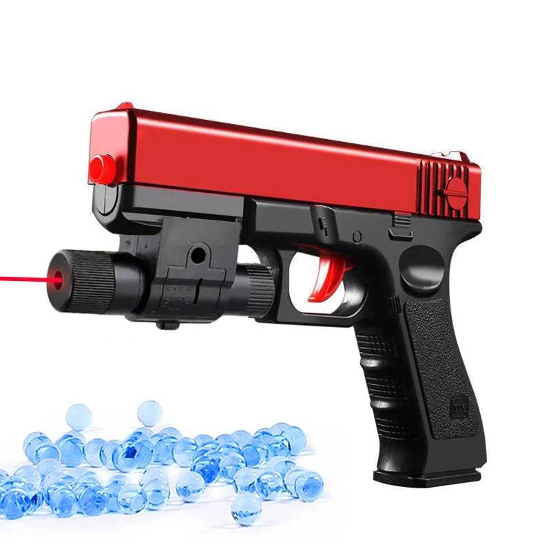 Manual G17 Gel Toy Gun With Laser Soft Bullet Airsoft Pistol - ToylandEU