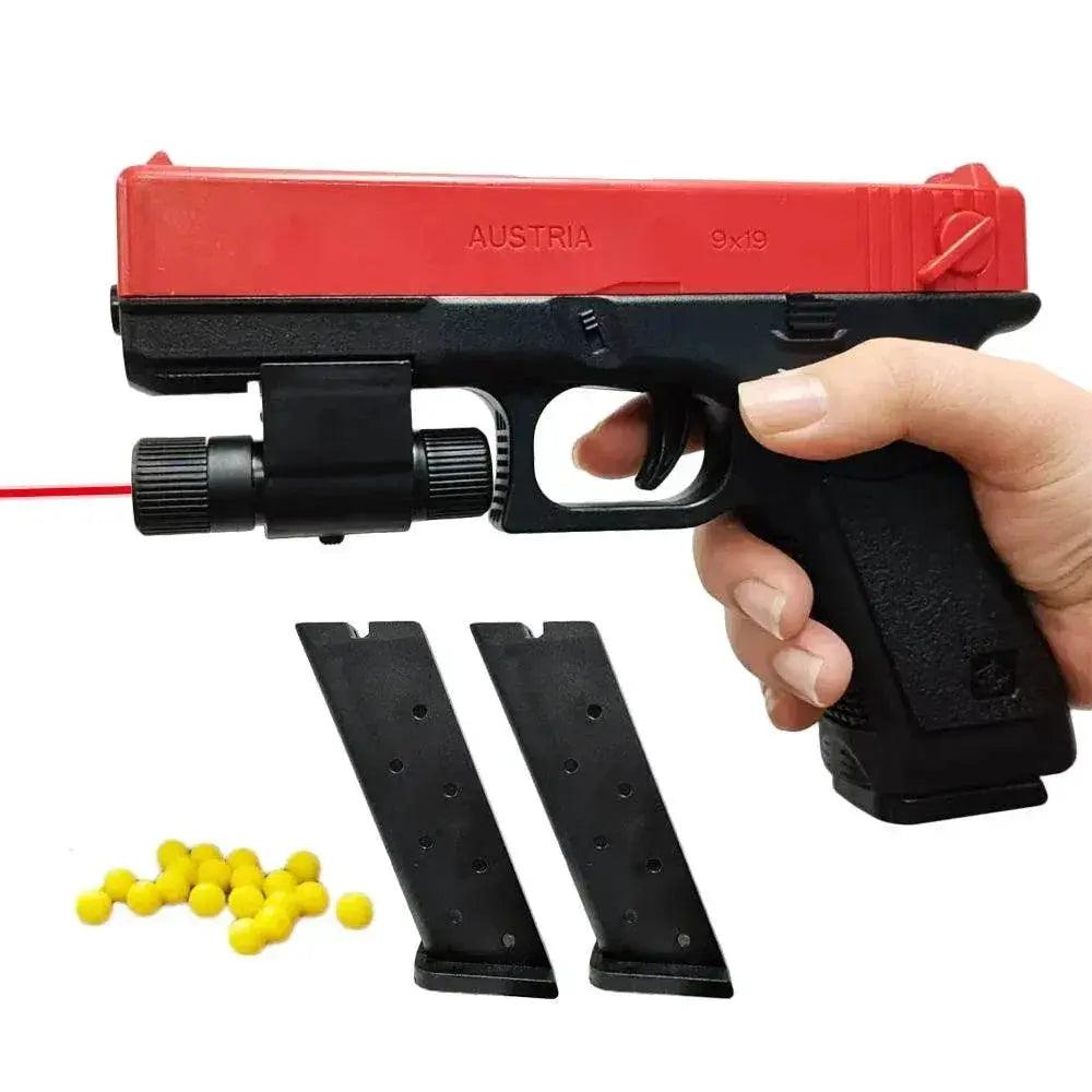  Manual G17 Toy Pistol With Laser Soft Bullet For Kids Gift -  ToylandEU™