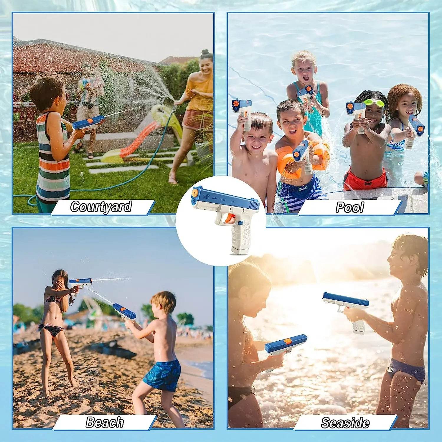 Manual Water Gun Automatic Reboring Water Spray Squirt Guns - ToylandEU