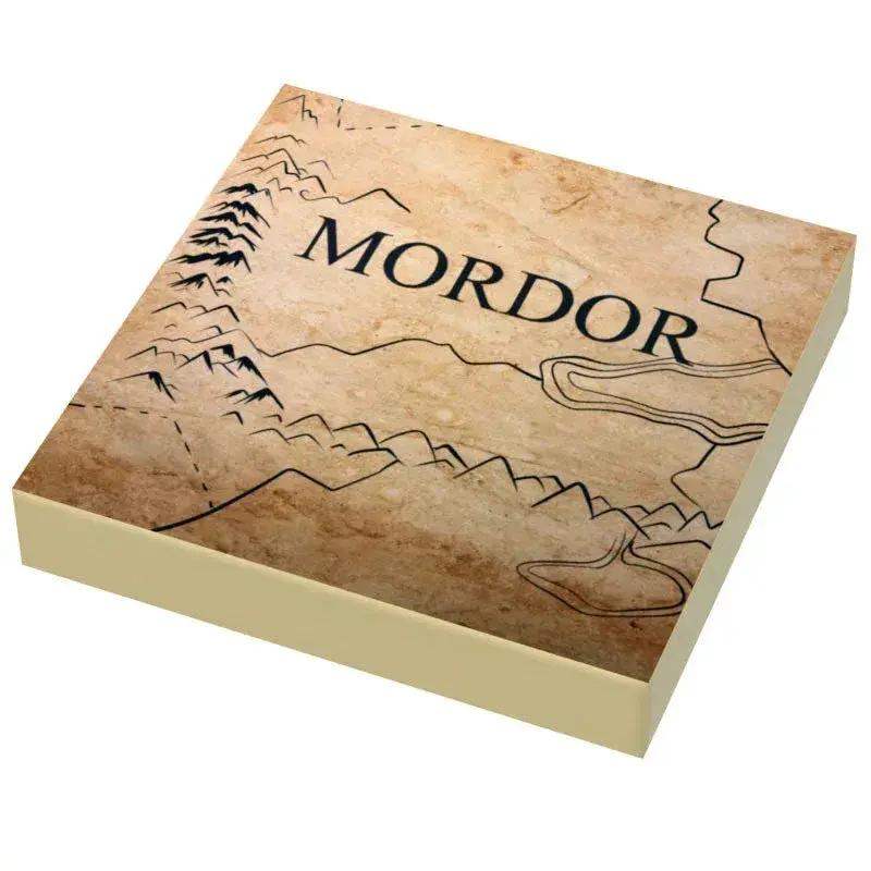 LEGO Mordor Map Tile 2x2 With Premium Print For LOTR - ToylandEU