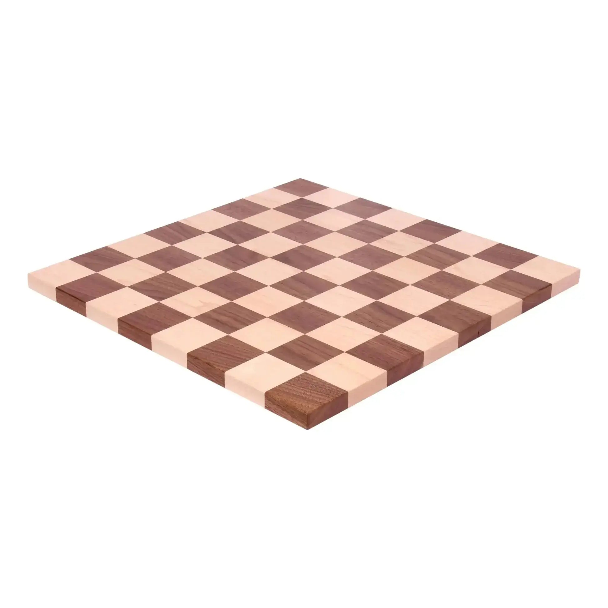 Maple/Walnut Hardwood 18" Chess and Checkers Wooden Game Board - ToylandEU