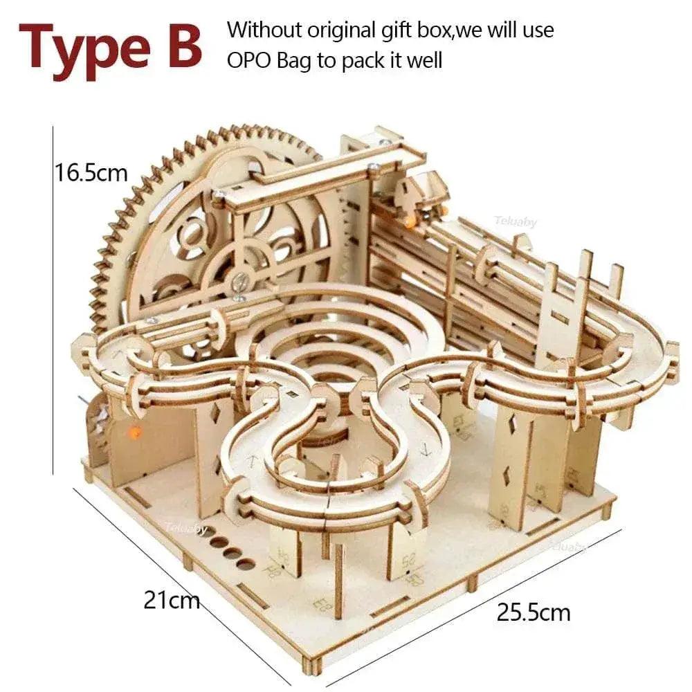  Marble Maze Wooden Puzzle Kit - DIY Mechanical Self-Assembly Toy for  -  ToylandEU™