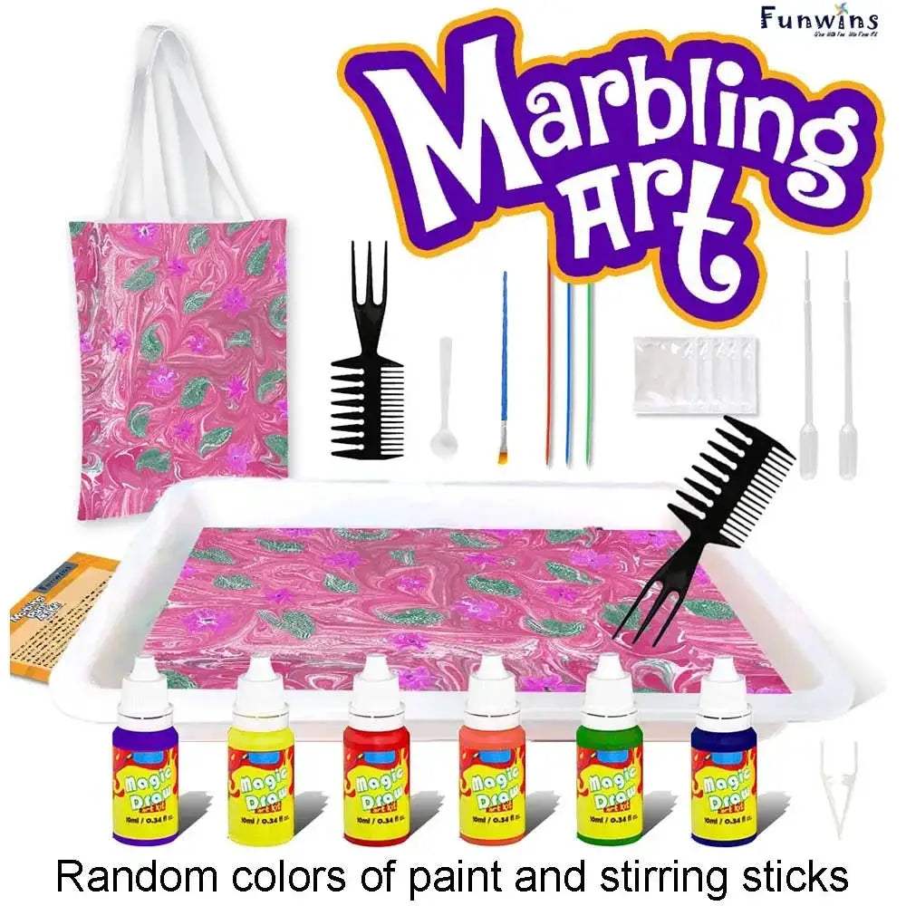 Marble Painting Kit For Kids Easy Water Marbling Fun - ToylandEU