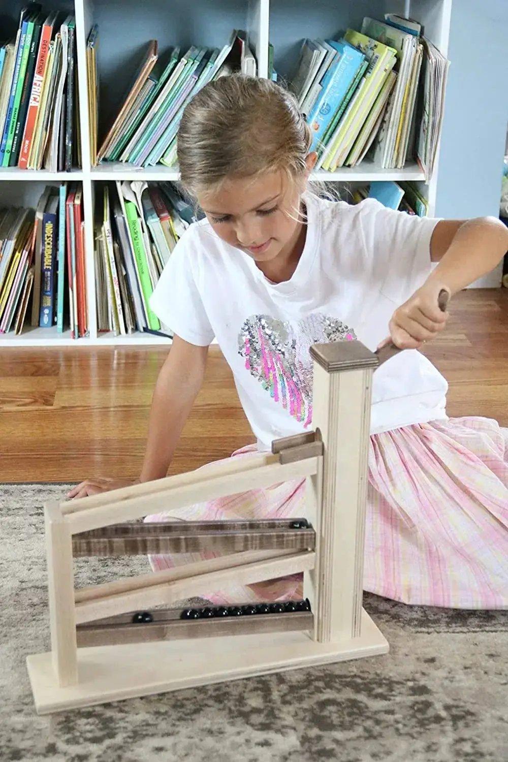  Marble Pump Toy Wooden Non Toxic Finish Amish Made -  ToylandEU™