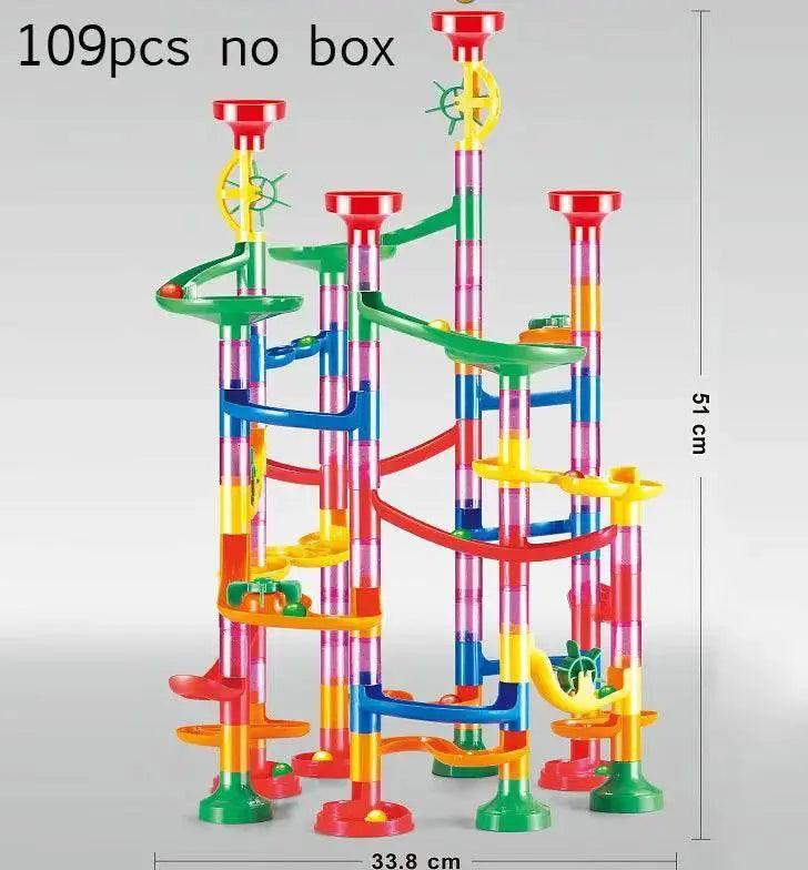  Marble Run Building Blocks Maze Toy Set for Kids Educational Pipeline  -  ToylandEU™