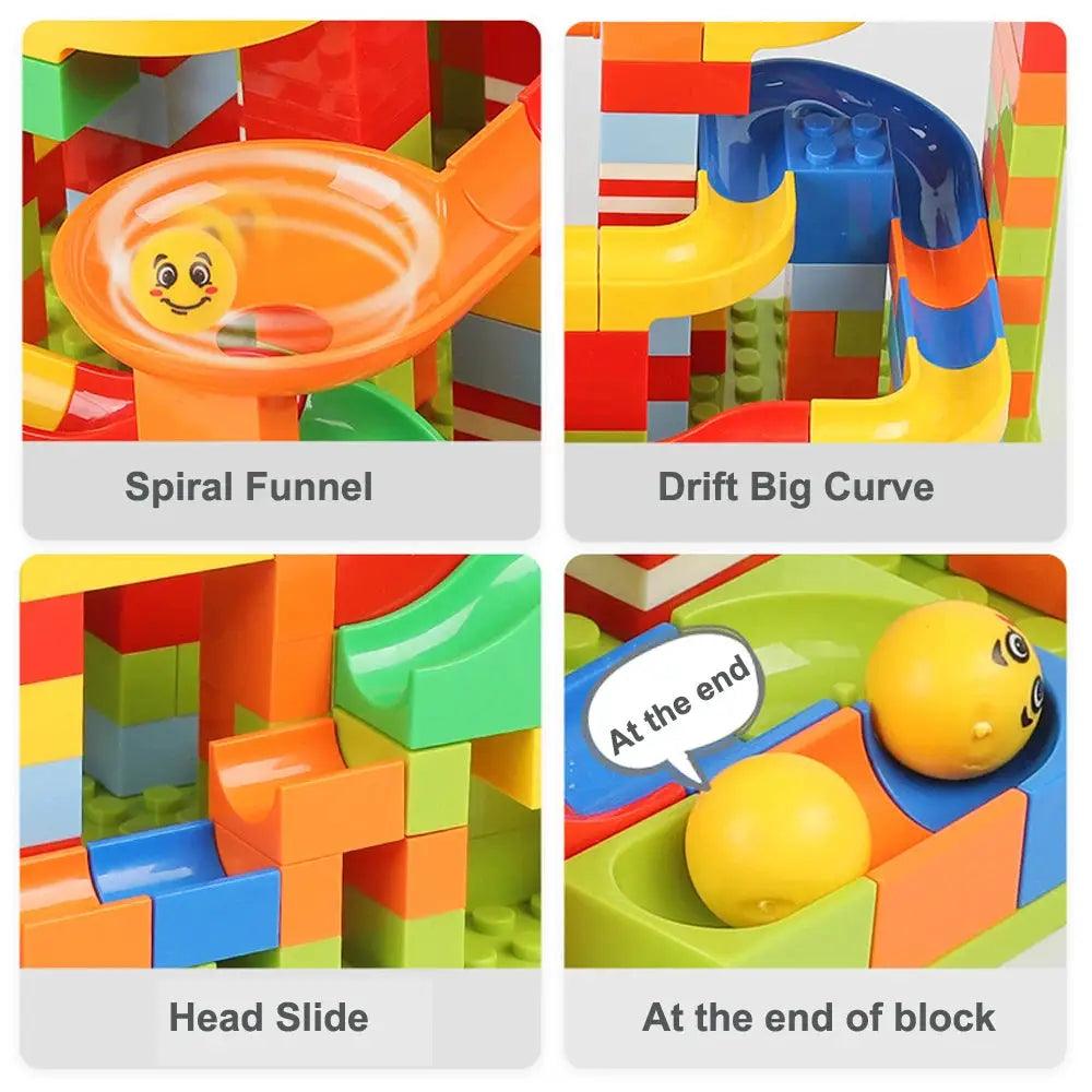  Marble Run Building Blocks Toy Set Creative Fun Kids -  ToylandEU™