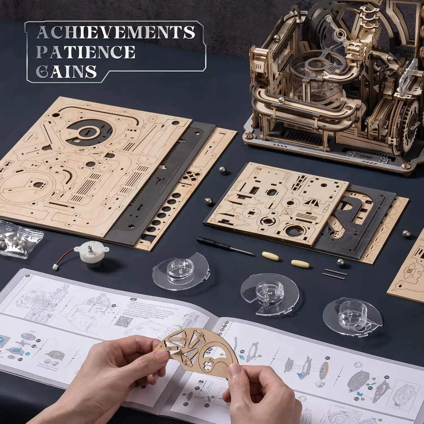  Marble Spaceport Wooden Model Kit For Teens And Adults -  ToylandEU™