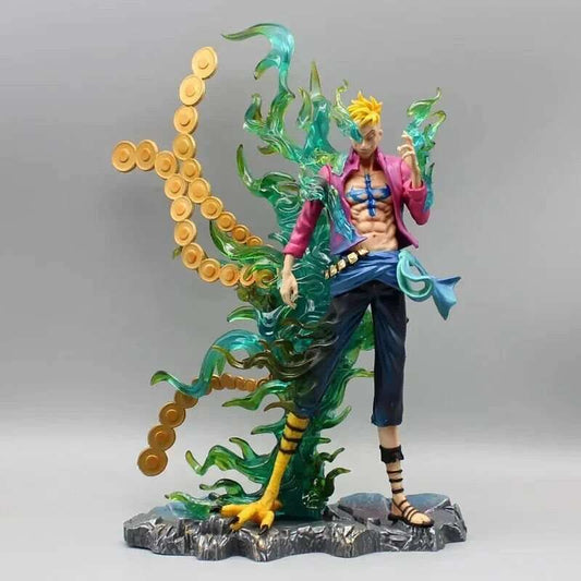 Marco The Phoenix Anime Figure, One Piece Figurines White Beard Pirates 33cm/13in