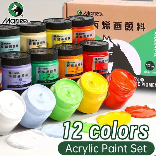  Marie's 12 Color Acrylic Paint Set For All Projects -  ToylandEU™
