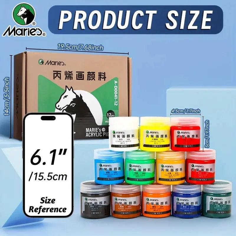  Marie's 12 Color Acrylic Paint Set For All Projects -  ToylandEU™