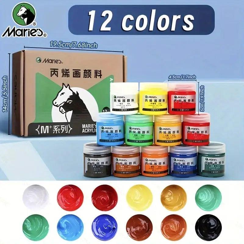  Marie's 12 Color Acrylic Paint Set For All Projects -  ToylandEU™