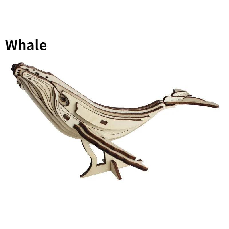 Marine Life Series 3D Wooden Puzzle Educational Toys for Kids - ToylandEU