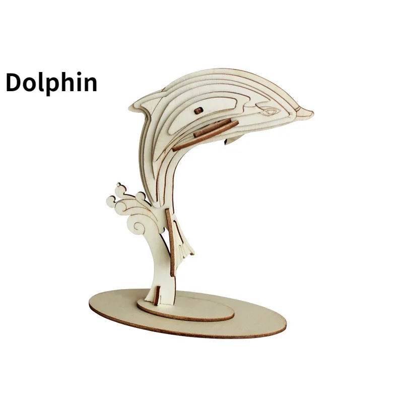 Marine Life Series 3D Wooden Puzzle Educational Toys for Kids - ToylandEU