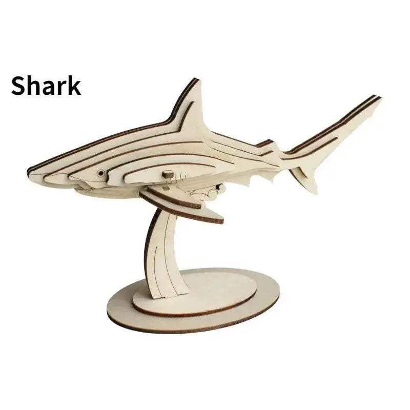  Marine Life Series 3D Wooden Puzzle Gift for Kids -  ToylandEU™