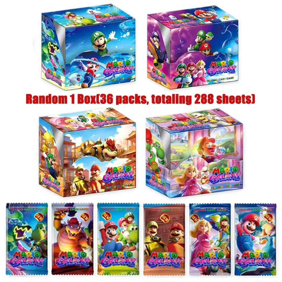 Mario Galaxy Card Pack 288 Cards Collectible Set for Nintendo - ToylandEU