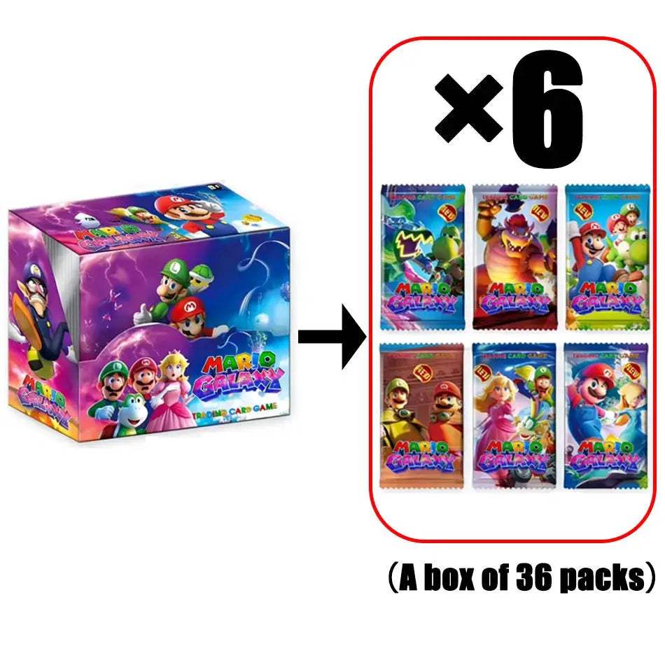 Mario Galaxy Card Pack 288 Cards Collectible Set for Nintendo - ToylandEU