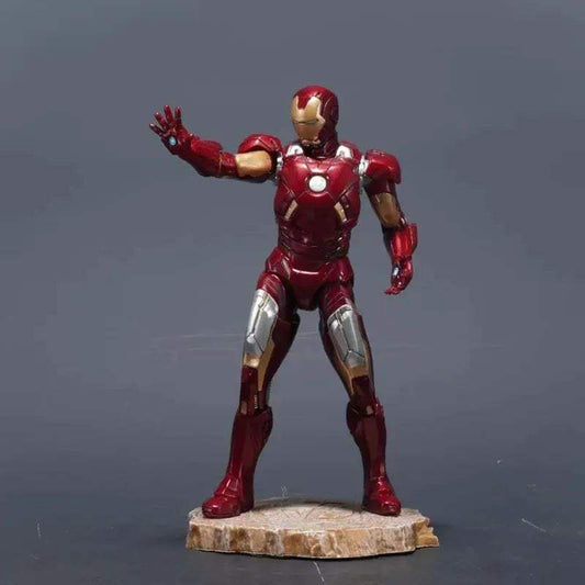  Marvel Action Figures Iron Man Black Panther Desktop Statue -  ToylandEU™