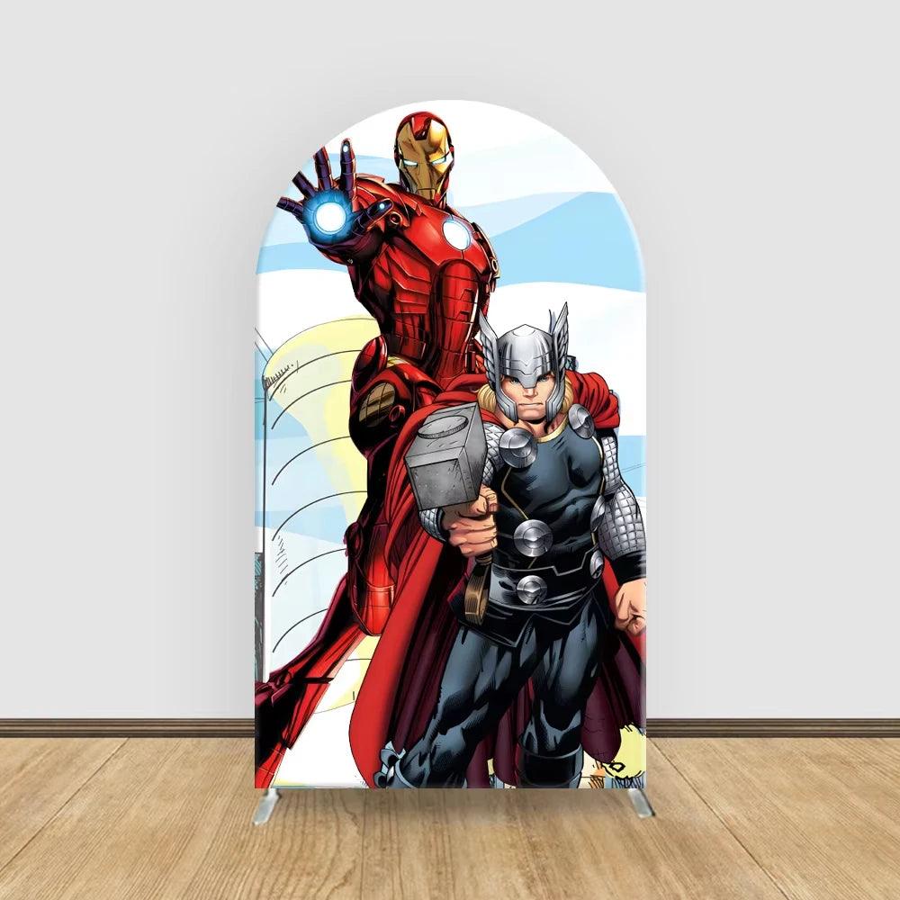 Marvel Avengers Backdrop| Custom Name 7x5ft| Toylandeu™