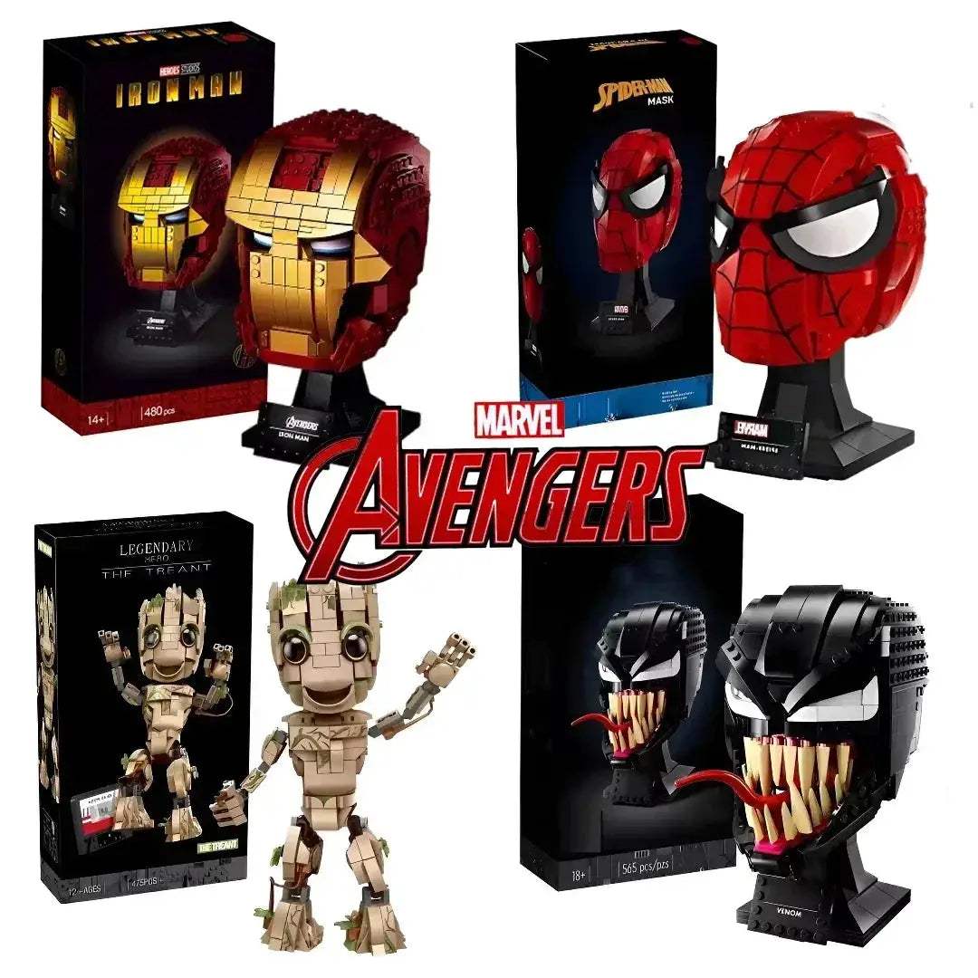 Marvel Avengers Building Blocks Iron Man Spider Man Set - ToylandEU
