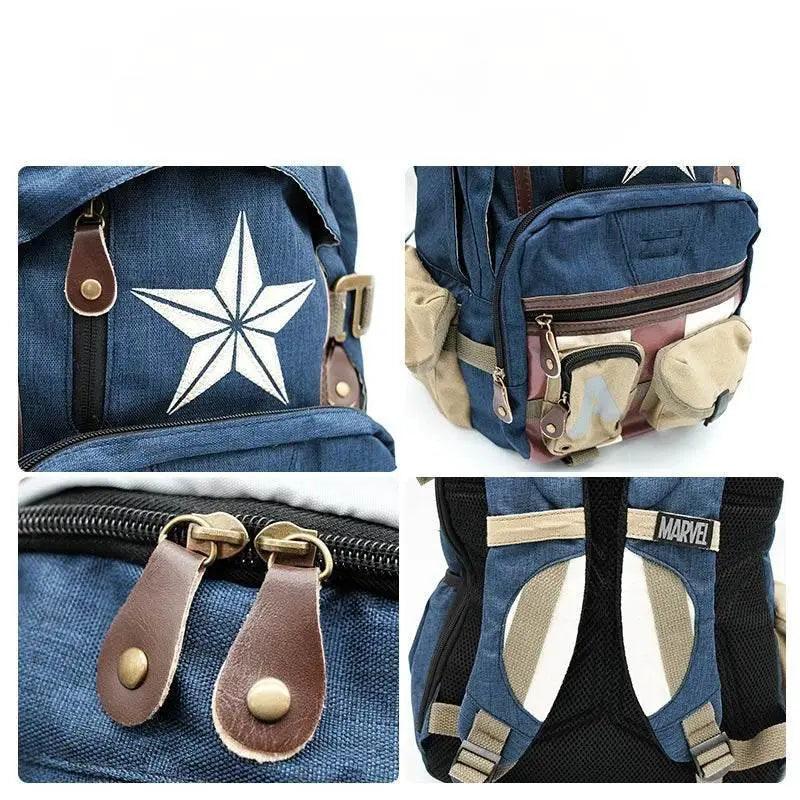  Marvel Avengers Deadpool Captains America Backpack Anime Cartoon Outdoor Leisure Travel High Capacity Backpack Gifts -  ToylandEU™