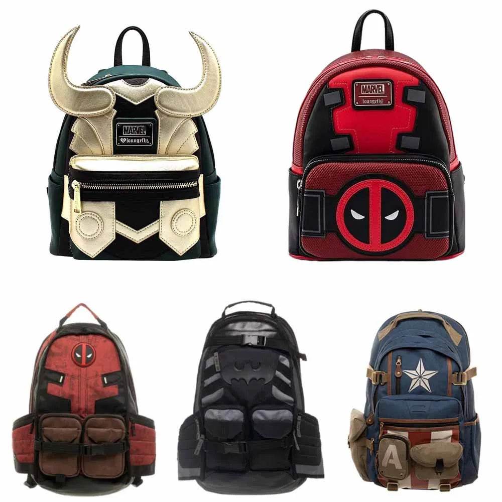 Marvel Avengers Deadpool Captains America Backpack Anime Cartoon Outdoor Leisure Travel High Capacity Backpack Gifts - ToylandEU