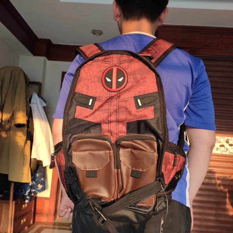Marvel Avengers Deadpool Captains America Backpack Anime Cartoon Outdoor Leisure Travel High Capacity Backpack Gifts - ToylandEU