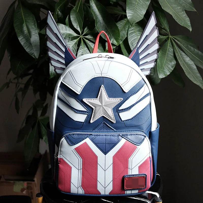 Marvel Avengers Deadpool Captains America Backpack Anime Cartoon Outdoor Leisure Travel High Capacity Backpack Gifts - ToylandEU