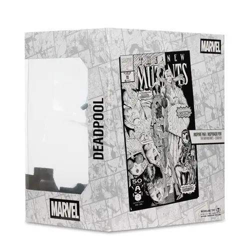 Marvel Deadpool The New Mutants #98 Line Art 1:10 Scale Posed Figure with Scene - Gold Label Exclusive - ToyShnip