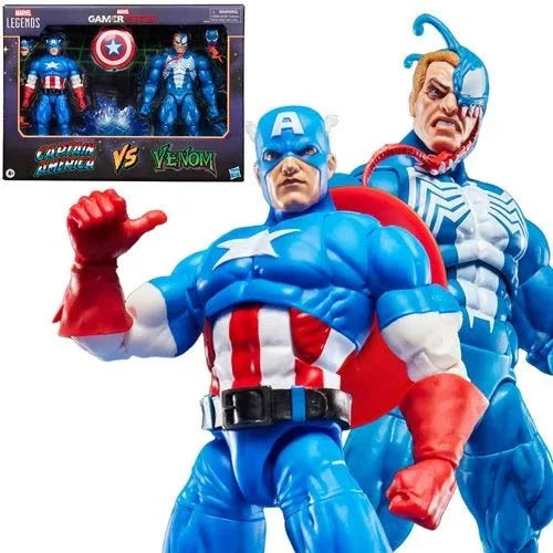 Marvel Legends Captain America Vs Venom 6-Inch Action Figures - ToylandEU