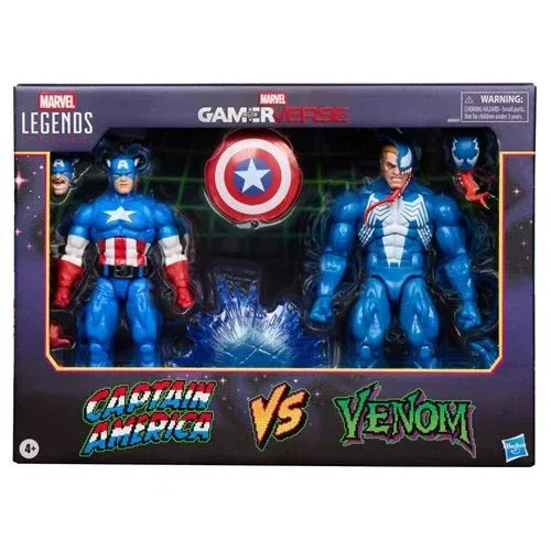 Marvel Legends Captain America Vs Venom 6-Inch Action Figures - ToylandEU