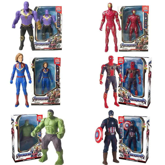  Marvel Luminous Action Figures Spider Man Iron Man Hulk Glow -  ToylandEU™
