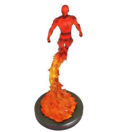 Marvel Premier Collection Human Torch Statue Fiery Hero Display - ToylandEU
