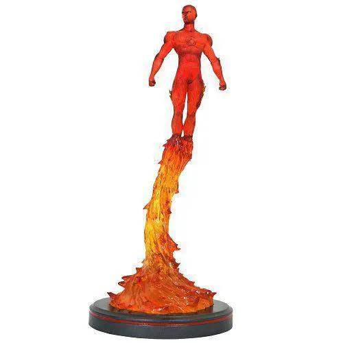 Marvel Premier Collection Human Torch Statue Fiery Hero Display - ToylandEU