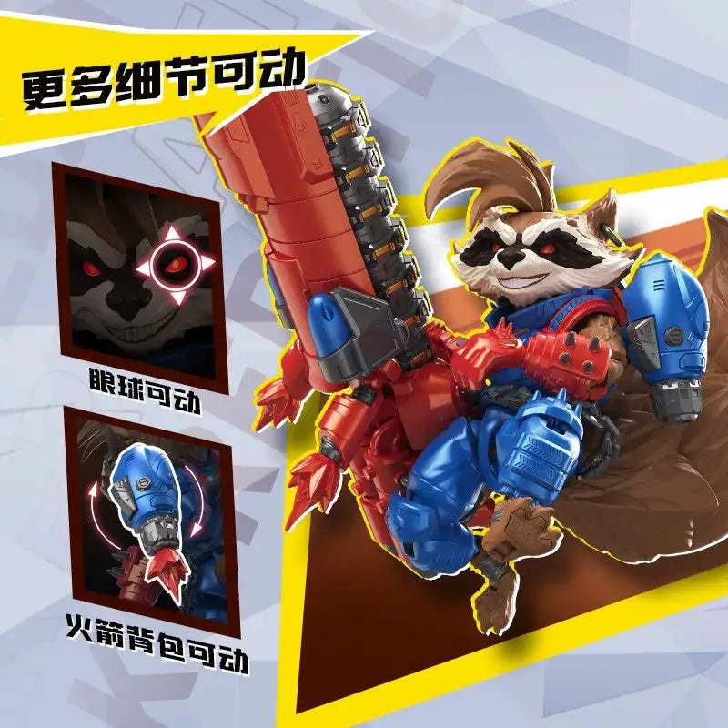 Original BLOKEES Marvel Moon Knight Spider Man Venom Marvel CHAMPION CLASS Version Action Figure Joint Assembled Model Toys - ToylandEU