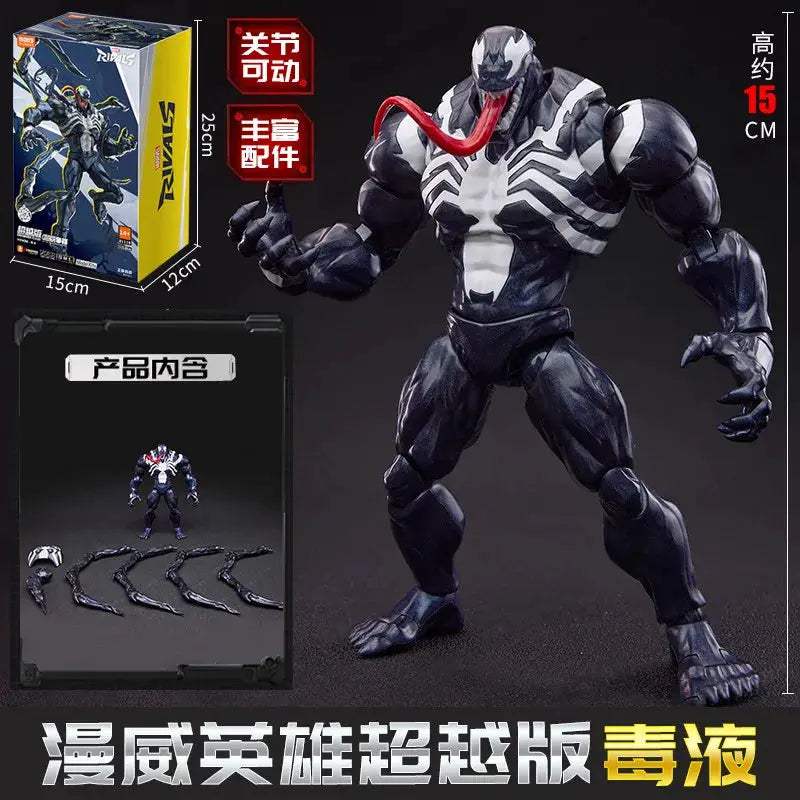 Original BLOKEES Marvel Moon Knight Spider Man Venom Marvel CHAMPION CLASS Version Action Figure Joint Assembled Model Toys - ToylandEU