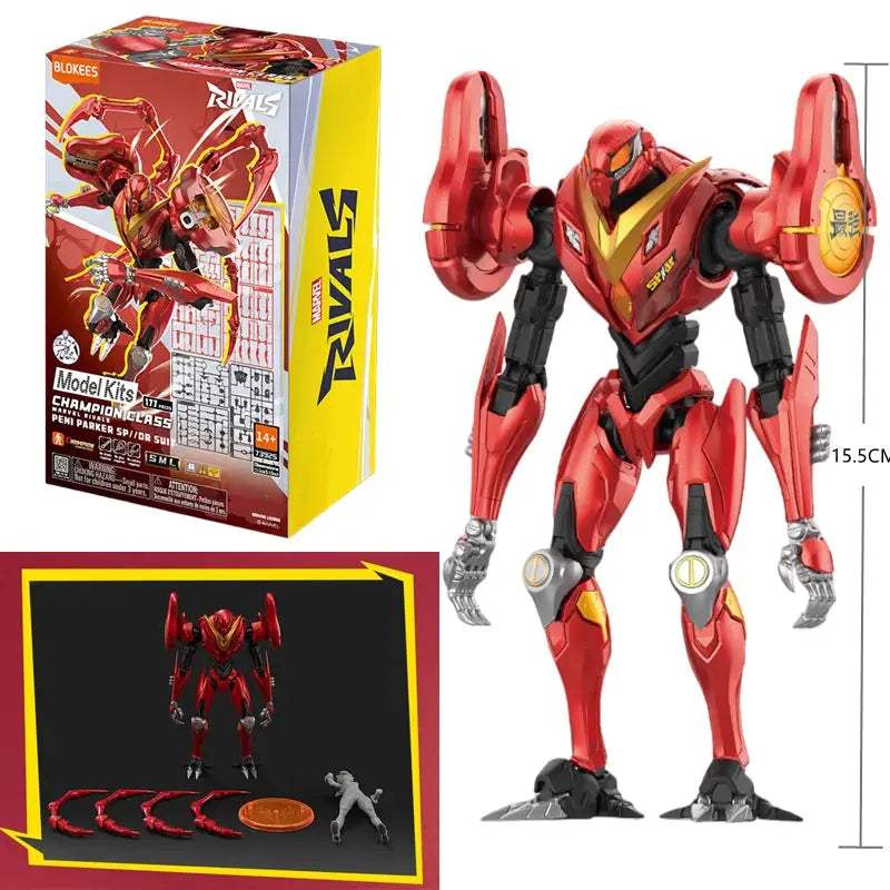 Original BLOKEES Marvel Moon Knight Spider Man Venom Marvel CHAMPION CLASS Version Action Figure Joint Assembled Model Toys - ToylandEU