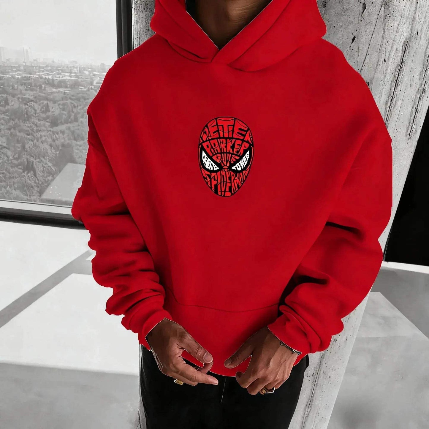 Marvel Spider Man Cotton Hoodie With Warm Pocket Design - ToylandEU