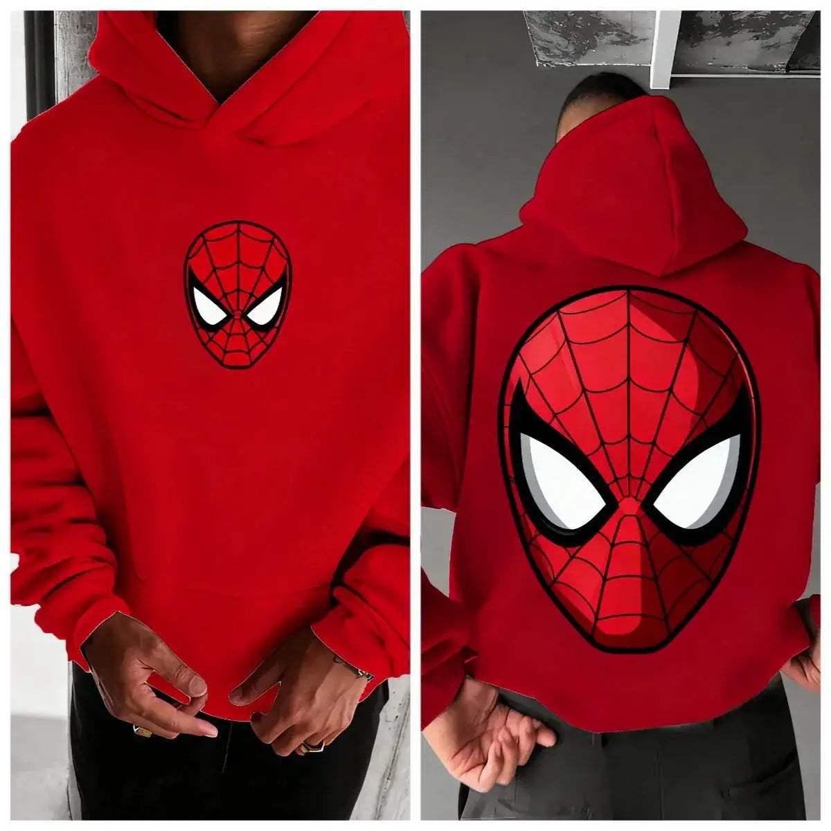 Marvel Spider Man Cotton Hoodie With Warm Pocket Design - ToylandEU