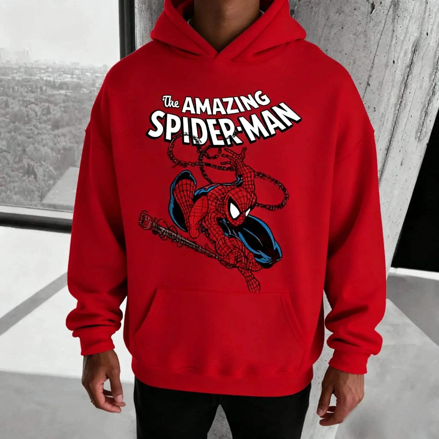 Marvel Spider Man Cotton Hoodie With Warm Pocket Design - ToylandEU