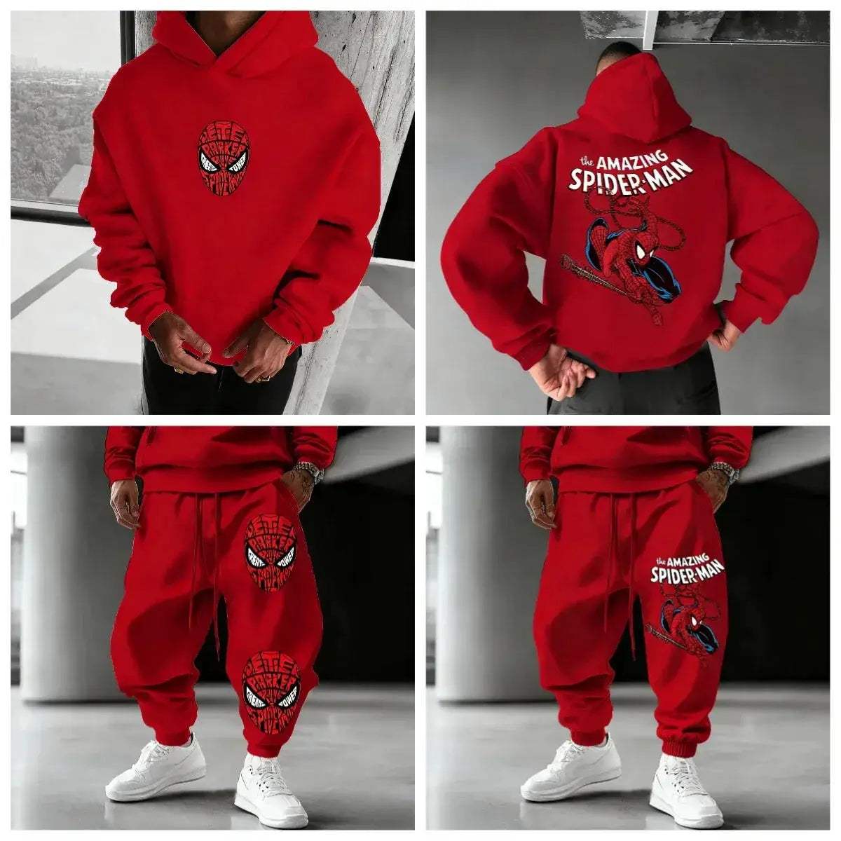 Marvel SpiderMan Cotton Hoodie For Men Windproof Warm Comfort - ToylandEU