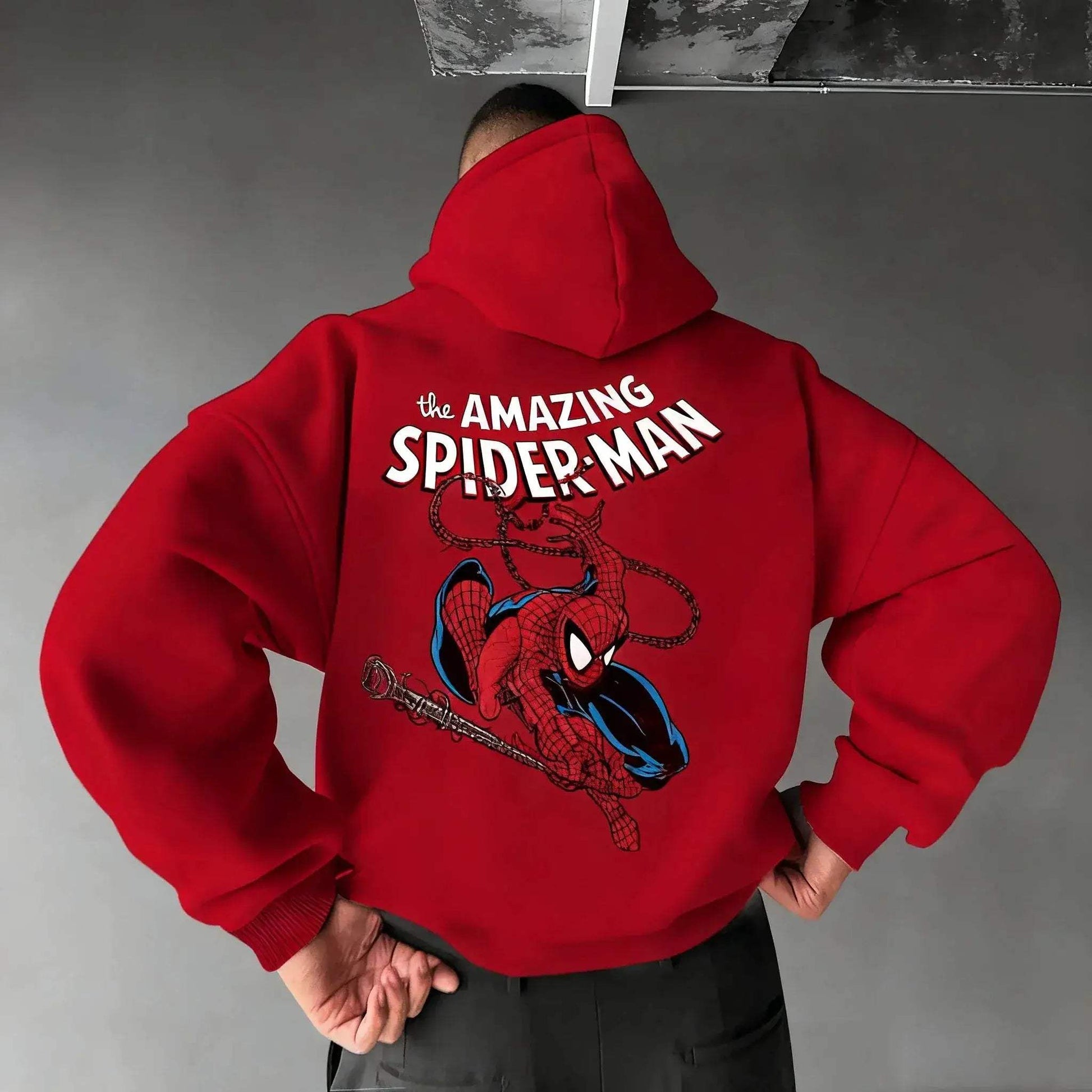 Marvel SpiderMan Cotton Hoodie For Men Windproof Warm Comfort - ToylandEU