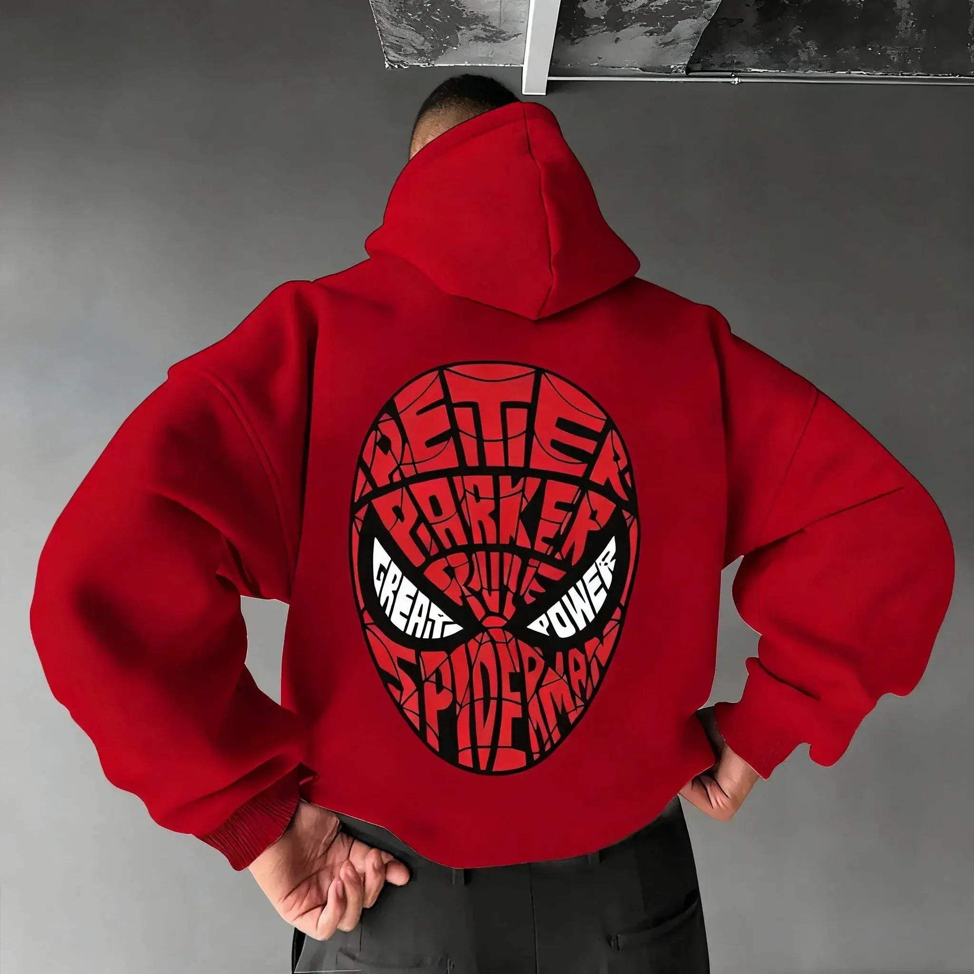 Marvel SpiderMan Cotton Hoodie For Men Windproof Warm Comfort - ToylandEU