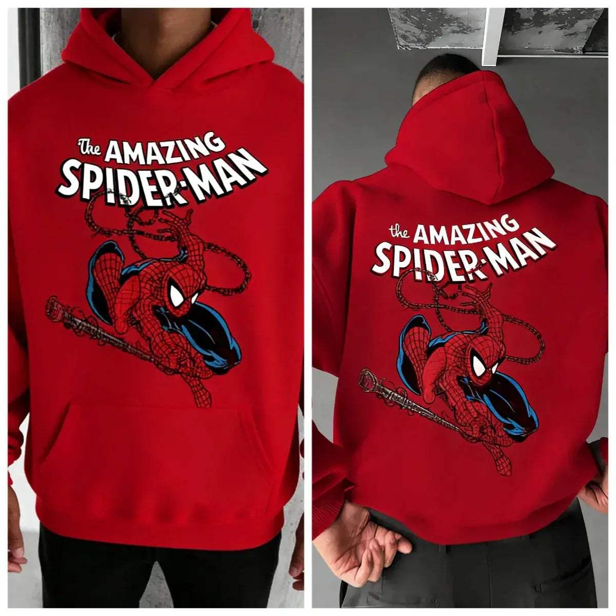 Marvel SpiderMan Cotton Hoodie For Men Windproof Warm Comfort - ToylandEU