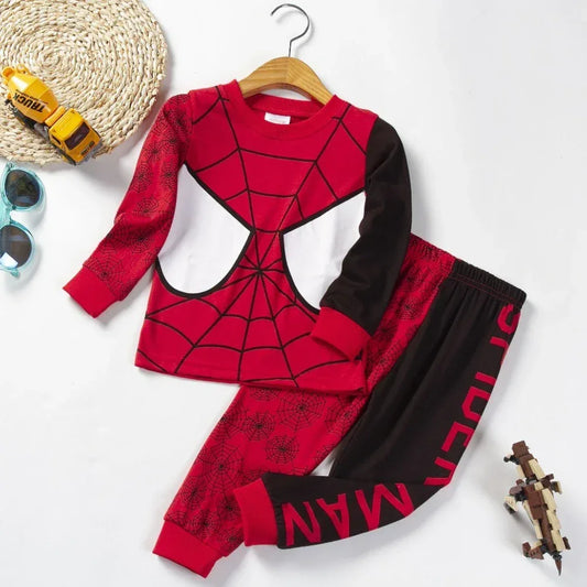 Marvel Spiderman Baby Boys Sleepwear Set Polyester Knit 4 To 6Y Pajamas - ToylandEU