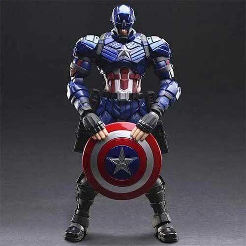 Captain America Bring Arts Action Figure Metallic Finish - ToylandEU