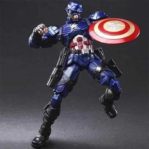 Captain America Bring Arts Action Figure Metallic Finish - ToylandEU