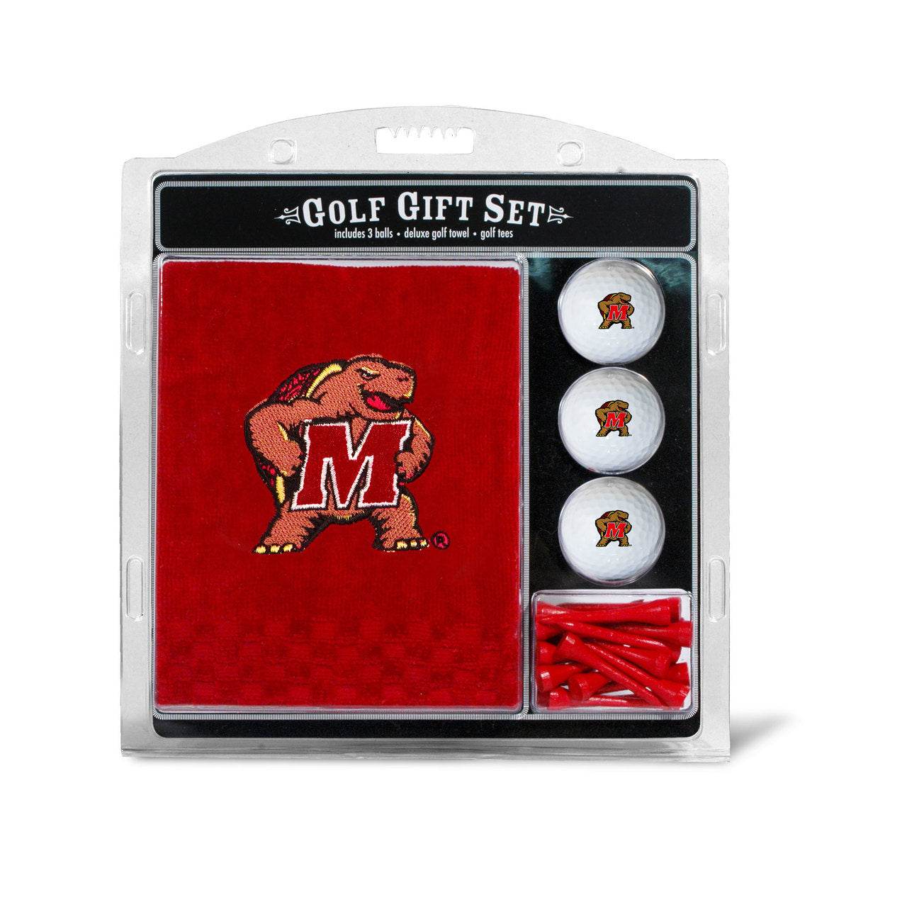 Maryland Terrapins Golf Gift Set With Embroidered Towel - ToylandEU