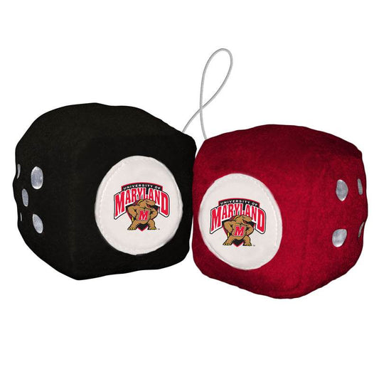 Maryland Terrapins Plush Fuzzy Dice Hangable Decor - ToylandEU