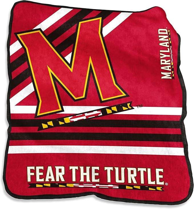 Maryland Terrapins Raschel Throw Blanket 50x60 Ultra Soft - ToylandEU